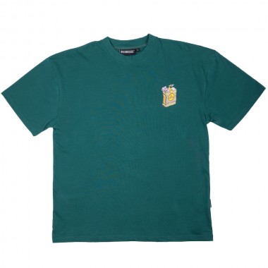 BEE UNUSUAL HIGH FLOWERS OVERSIZED T-SHIRT ADVENTURINE GREEN