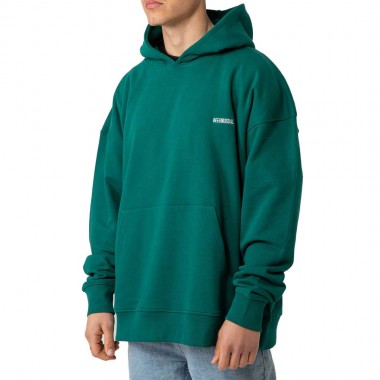 BEE UNUSUAL LOGO EXTRA HEAVY FT HOODIE ADVENTURINE GREEN