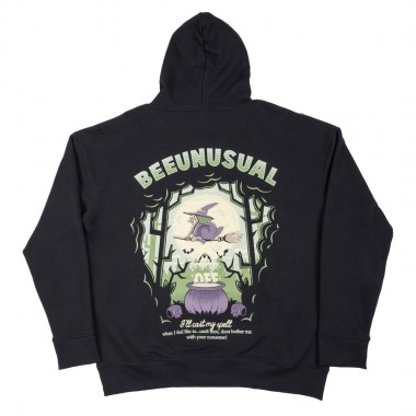 BEE UNUSUAL CHILL WITCH RELAXED EXTRA HEAVY FT HOODIE BLACK