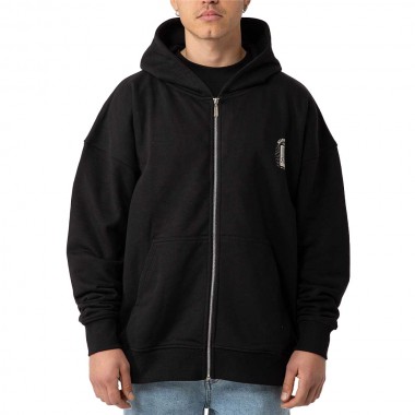 BEE UNUSUAL VANITY EXTRA HEAVY FT ZIP HOODIE BLACK