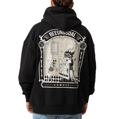 BEE UNUSUAL VANITY EXTRA HEAVY FT ZIP HOODIE BLACK