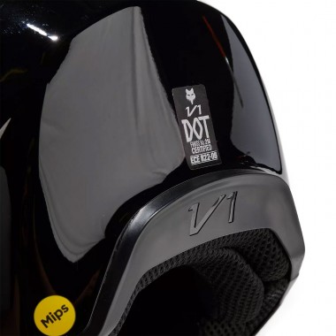 FOX V1 SOLID HELMET BLACK