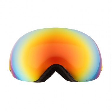 RED BULL SPECT BENT M SNOW GOGGLES MT BLK/ORANGE W RED MIRROR