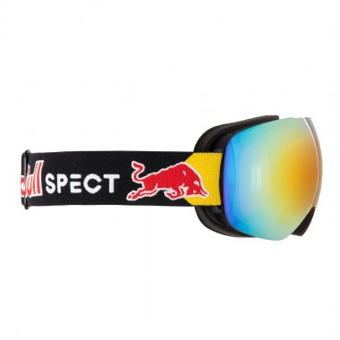 RED BULL SPECT BENT M SNOW GOGGLES MT BLK/ORANGE W RED MIRROR