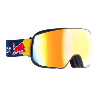 RED BULL SPECT FINK M SNOW GOGGLES MT BLUE/ORANGE W RED MIRROR