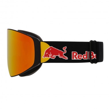 RED BULL SPECT JAMM L SNOW GOGGLES MT BLK/SMOKE W RED MIRROR