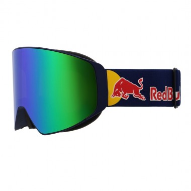 RED BULL SPECT JAMM L SNOW GOGGLES MT BLUE/SMOKE W GREEN MIRROR
