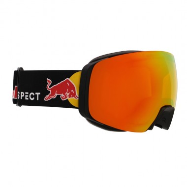 RED BULL SPECT JON L SNOW GOGGLES MT BLK/ORANGE W RED MIRROR