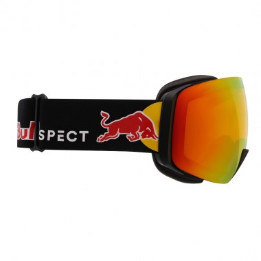 RED BULL SPECT JON L SNOW GOGGLES MT BLK/ORANGE W RED MIRROR