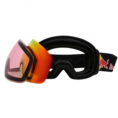 RED BULL SPECT JON L SNOW GOGGLES MT BLK/ORANGE W RED MIRROR