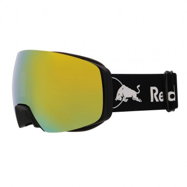 RED BULL SPECT JON L SNOW GOGGLES MT BLK/SMOKE W YELLOW MIRROR