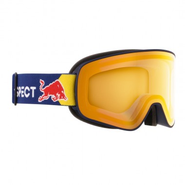 RED BULL SPECT RUSH L SNOW GOGGLES MT BLUE/BROWN W RED CHROM X