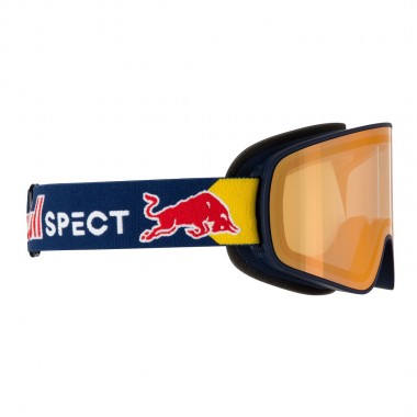 RED BULL SPECT RUSH L SNOW GOGGLES MT BLUE/BROWN W RED CHROM X