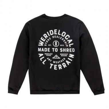 WE RIDE LOCAL ALL TERRAIN CREWNECK BLACK