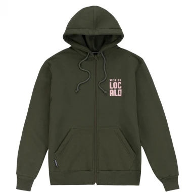 WE RIDE LOCAL DIVISION ZIP HOODIE ARMY