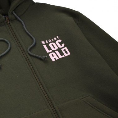 WE RIDE LOCAL DIVISION ZIP HOODIE ARMY
