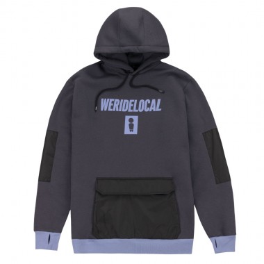 WE RIDE LOCAL STOMPER LONG HOODIE GRAPHITE