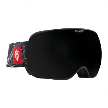MAJESTY THE FORCE SPHERICAL SNOW GOGGLES BLACK PEARL/ROSE REVO
