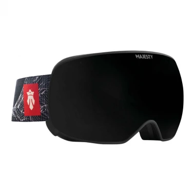 MAJESTY THE FORCE SPHERICAL SNOW GOGGLES BLACK PEARL/ROSE REVO