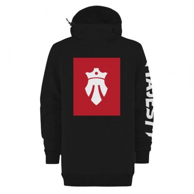 MAJESTY TALL LOGO HOODIE BLACK