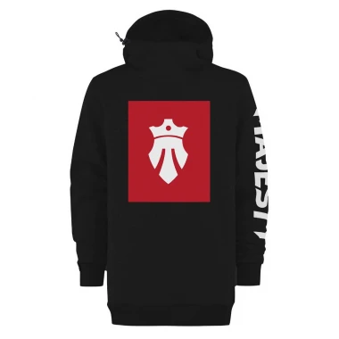 MAJESTY TALL LOGO HOODIE BLACK