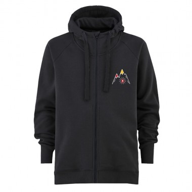 MAJESTY MOUNTAIN ZIP HOODIE BLACK
