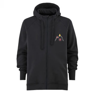 MAJESTY MOUNTAIN ZIP HOODIE BLACK