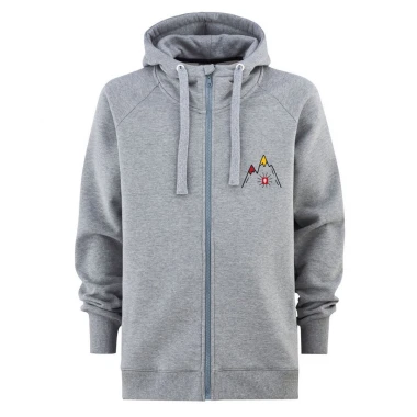 MAJESTY MOUNTAIN ZIP HOODIE GRAY