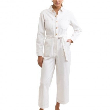 RHYTHM SWANSEA BOILER SUIT WHITE