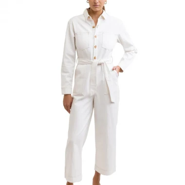 RHYTHM SWANSEA BOILER SUIT WHITE