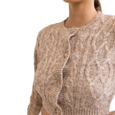 RHYTHM GISELE CABLE CARDIGAN COCO