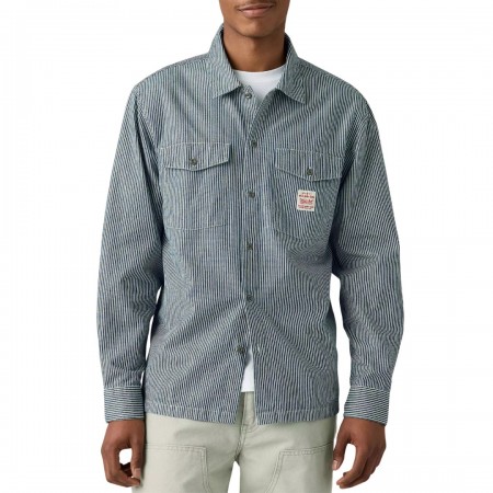 LEVI’S® LS WORKER SHIRT DARK INDIGO/WASHINGTON STRIPE