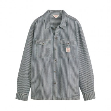 LEVI’S® LS WORKER SHIRT DARK INDIGO/WASHINGTON STRIPE