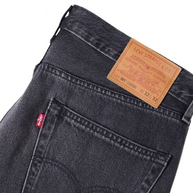 LEVIS 501 LOOSE PANTS BLACK/BIG WHEELS