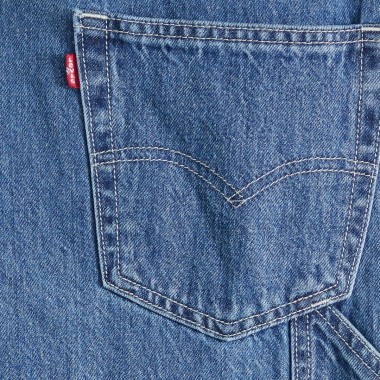 LEVIS LOOSE OVERALLS DARK INDIGO/GET INVOLVED