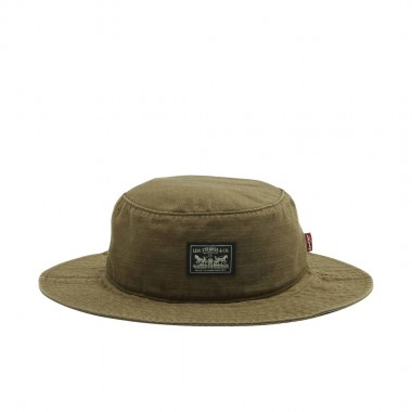 LEVI’S® SUMMER DRAWSTRING BUCKET HAT TRUE OLIVE