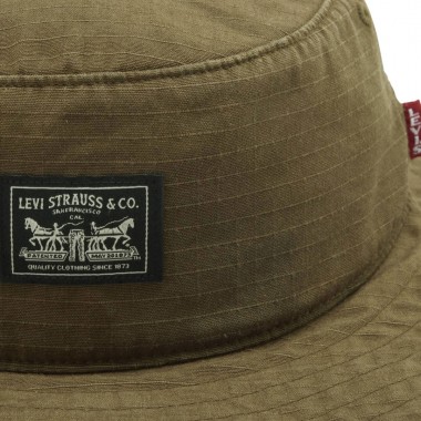 LEVI’S® SUMMER DRAWSTRING BUCKET HAT TRUE OLIVE