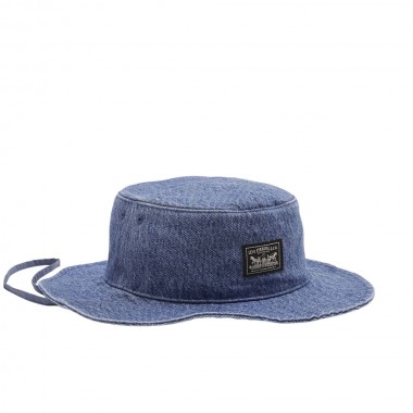 LEVI’S® SUMMER DRAWSTRING BUCKET HAT OCEAN INDIGO WASH
