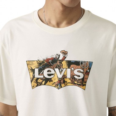 LEVI’S® RELAXED FIT TEE TANS/COWBOY BW FILL EGRET