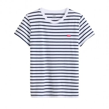 LEVI’S® PERFECT W TEE BRIGHT WHITE/NAVY BLAZER