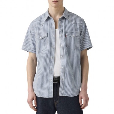 LEVI’S® CLASSIC WESTERN SHIRT MED INDIGO/PICADILLY STRIPES