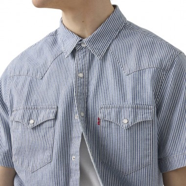 LEVI’S® CLASSIC WESTERN SHIRT MED INDIGO/PICADILLY STRIPES