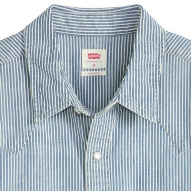 LEVI’S® CLASSIC WESTERN SHIRT MED INDIGO/PICADILLY STRIPES
