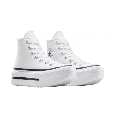 CONVERSE CHUCK TAYLOR ALL STAR LFT D-STACK PLATFRM WHT/BLK/WHT