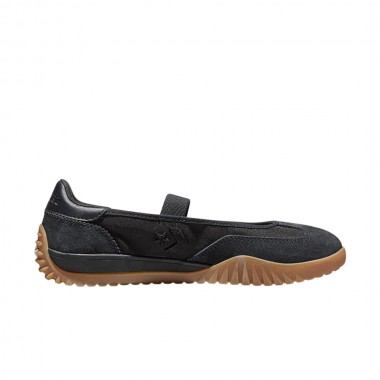 CONVERSE RUN STAR TRAINER BALLET FLAT SHOES BLACK/BLACK/GUM