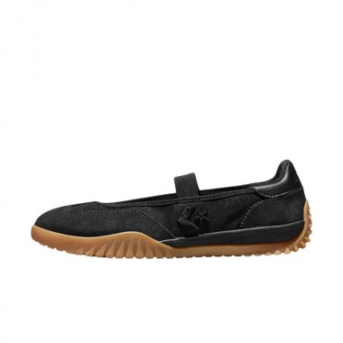 CONVERSE RUN STAR TRAINER BALLET FLAT SHOES BLACK/BLACK/GUM
