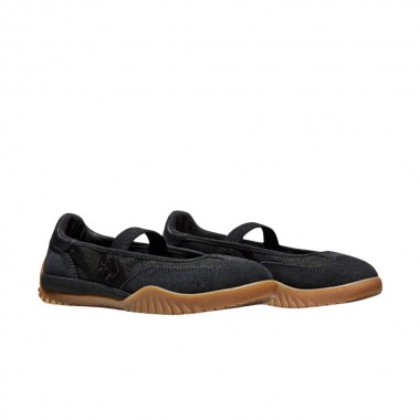 CONVERSE RUN STAR TRAINER BALLET FLAT SHOES BLACK/BLACK/GUM