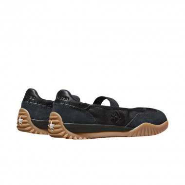 CONVERSE RUN STAR TRAINER BALLET FLAT SHOES BLACK/BLACK/GUM