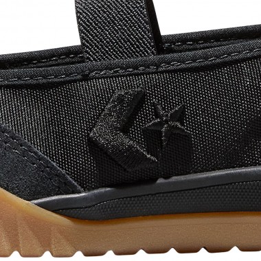 CONVERSE RUN STAR TRAINER BALLET FLAT SHOES BLACK/BLACK/GUM