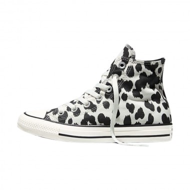 CONVERSE CHUCK TAYLOR ALL STAR COW PRINT W SHOES BLK/EGRET/BLK